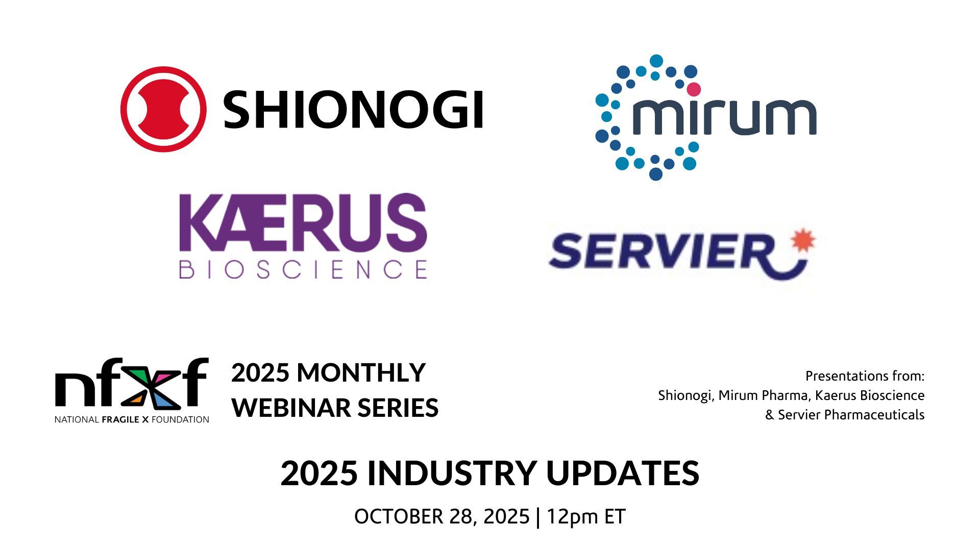 2025 Webinar Series Industry Updates